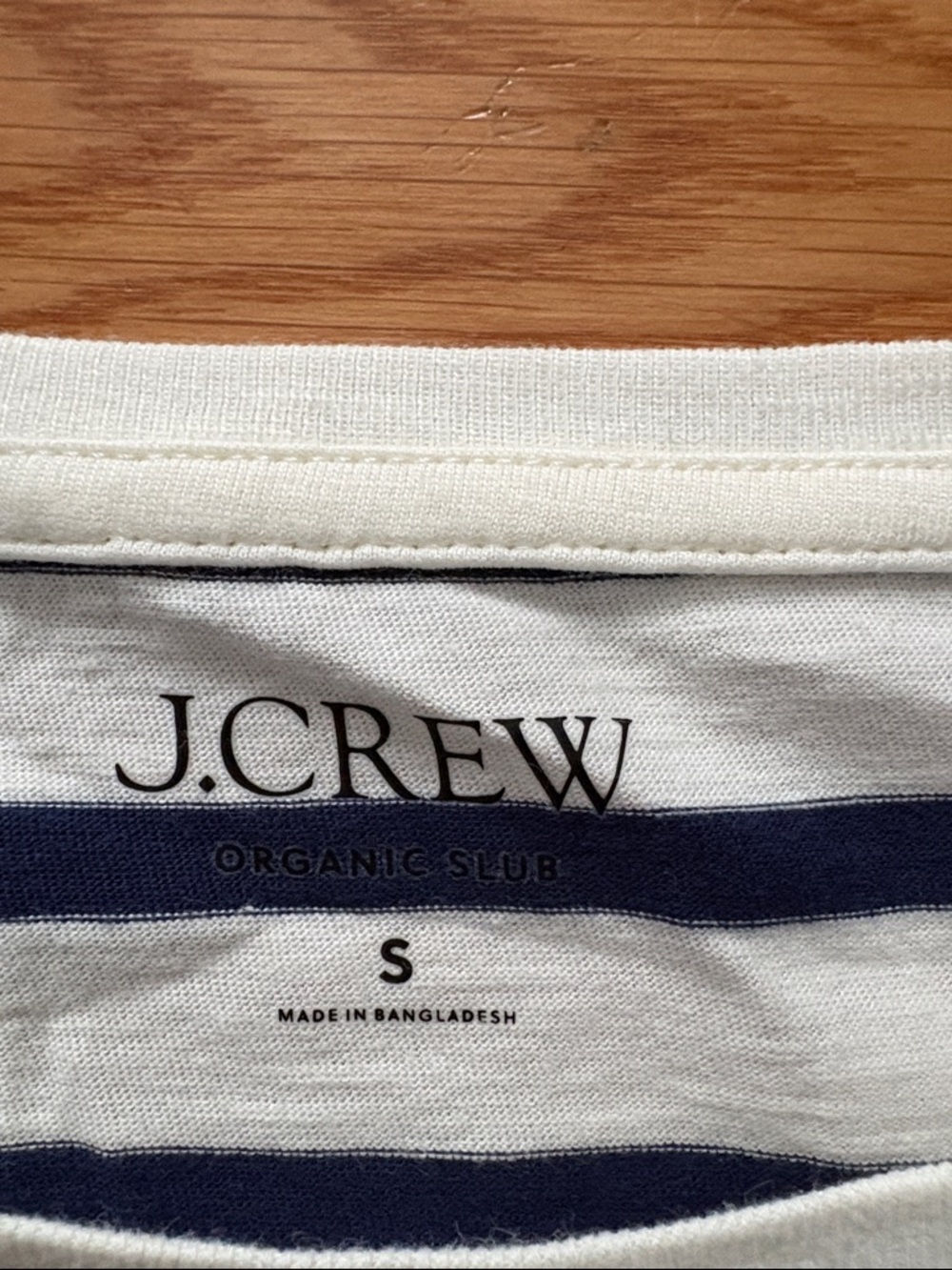 J. Crew Navy and White Striped Tee - Picture 3 of 9